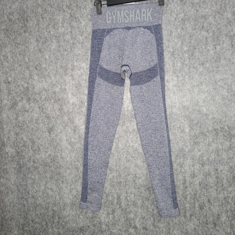Gymshark Adapt  Seamless Leggings Womens Small Blue Marl Shaded‎ High Waist - Picture 2 of 11